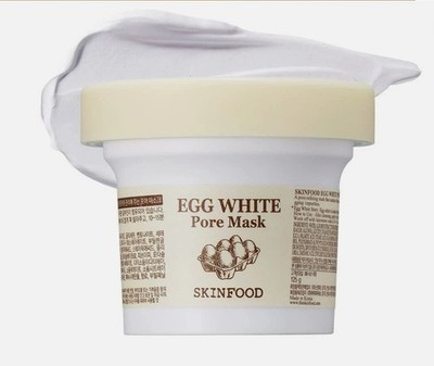 QTY2 SKINFOOD Egg White Pore Mask 120g Deep Cleansing for Tightened Smooth Pores