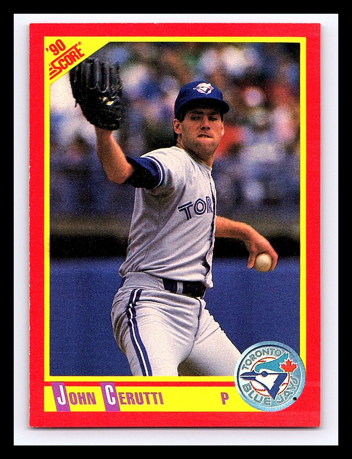 1990 Score John Cerutti #429 Toronto Blue Jays