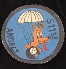 World War II RKO Squadron Jacket Patch Hand Painted Canvas USA