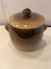 Vintage McCoy Pottery Brown Drip Biscuit Grease Jar