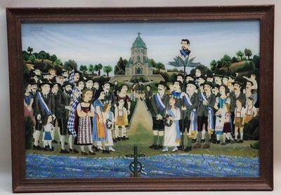Antonios von Santorinios-Santorinakis (*1941) Bayrische Prozession - Naive Kunst