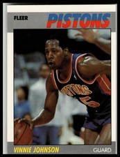 Fleer 1987-88 Fleer Vinnie Johnson #58 Basketball