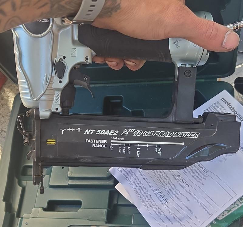 Metabo HPT NT50AE2 2in 18GA Pneumatic Brad Nailer Air Nailer