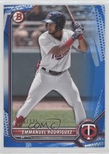2022 Bowman Prospects Blue Pattern Border /125 Emmanuel Rodriguez #BP-117 00er