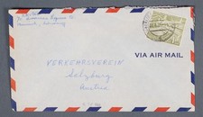 MayfairStamps Germany 1954 Berlin to Salzburg Austria Air Mail Cover aaw_34457