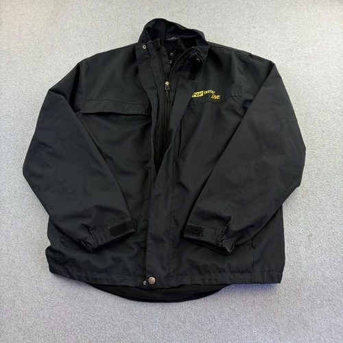 Universal Studios Jacket Mens XL Black Fear Factor Live Full Zip Lined Parka - product listing photo
