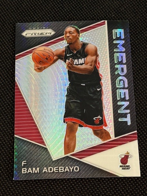 2017-18 Panini Prizm Emergent Hyper Bam Adebayo Rookie RC #EM-BAM, Heat