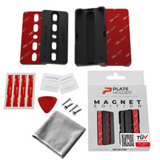PLATEHOLDER® 1x Magnet Kennzeichenhalter Rahmenlos Magnetische Kennzeichenhalter