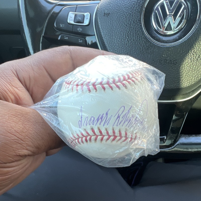 Signed Autographed Baseball Original Not Authenticated in Plastic Bag