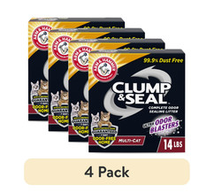 Arm Hammer Clump Seal Slide Clumping Multi-Cat Clay Cat Litter Low Dust 38Lb