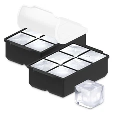 Whiskey Mold- Silicone Ice Trays 2-Pack  KitchFort for Freezer F5I69189