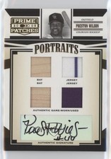 2005 Donruss Prime Patches Quad Swatch Signatures 68/100 Preston Wilson Auto 0af