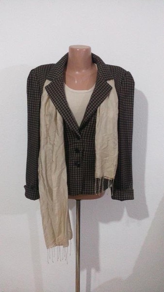 Women Laura Ashley Jacket Black Knit 46 / 3XL / 54