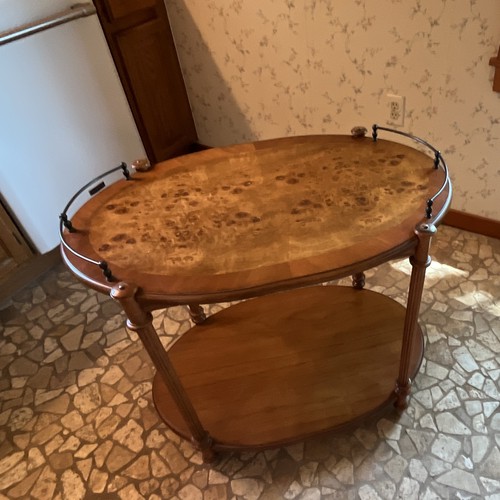 Butler Specialty Company Kathleen Bar Cart Ash Burl 30x20x30