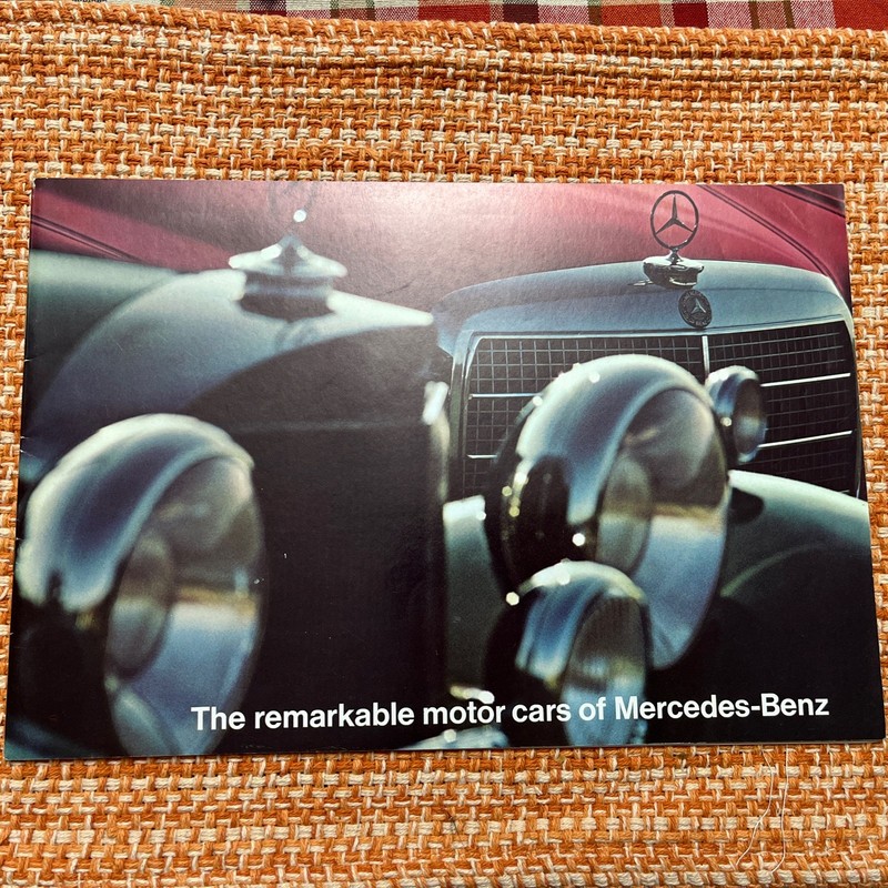 Original 1968 Mercedes-Benz Full Product Line Marketing Brochure Catalog Rare