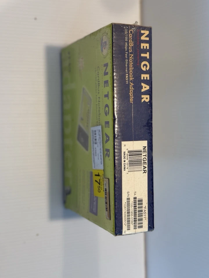 NETGEAR FA511 CardBus Notebook Adapter 10/100 Mbps – New Sealed Box - Image 2 of 4