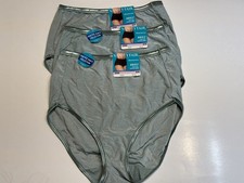 NWT Vanity Fair Illumination Brief Panty 13109 Size 6 M 3 Pairs Green