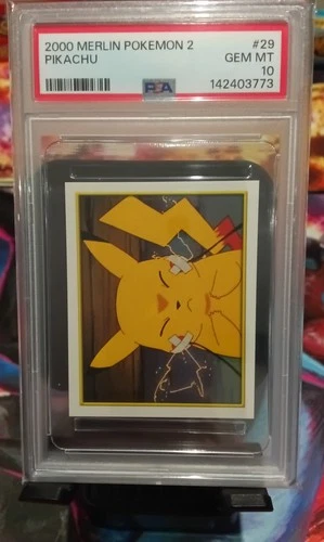 New Listing2000 POKEMON Vintage Merlin Series 2 Pikachu Taped Cheeks Rare Psa 10 Pop 1