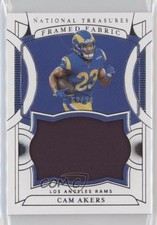 2021 Panini National Treasures Framed Fabric 62/99 Cam Akers #CA 0ja4