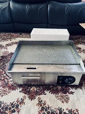 22" Commercial Electric Countertop Griddle Flat Top Grill Hot Plate