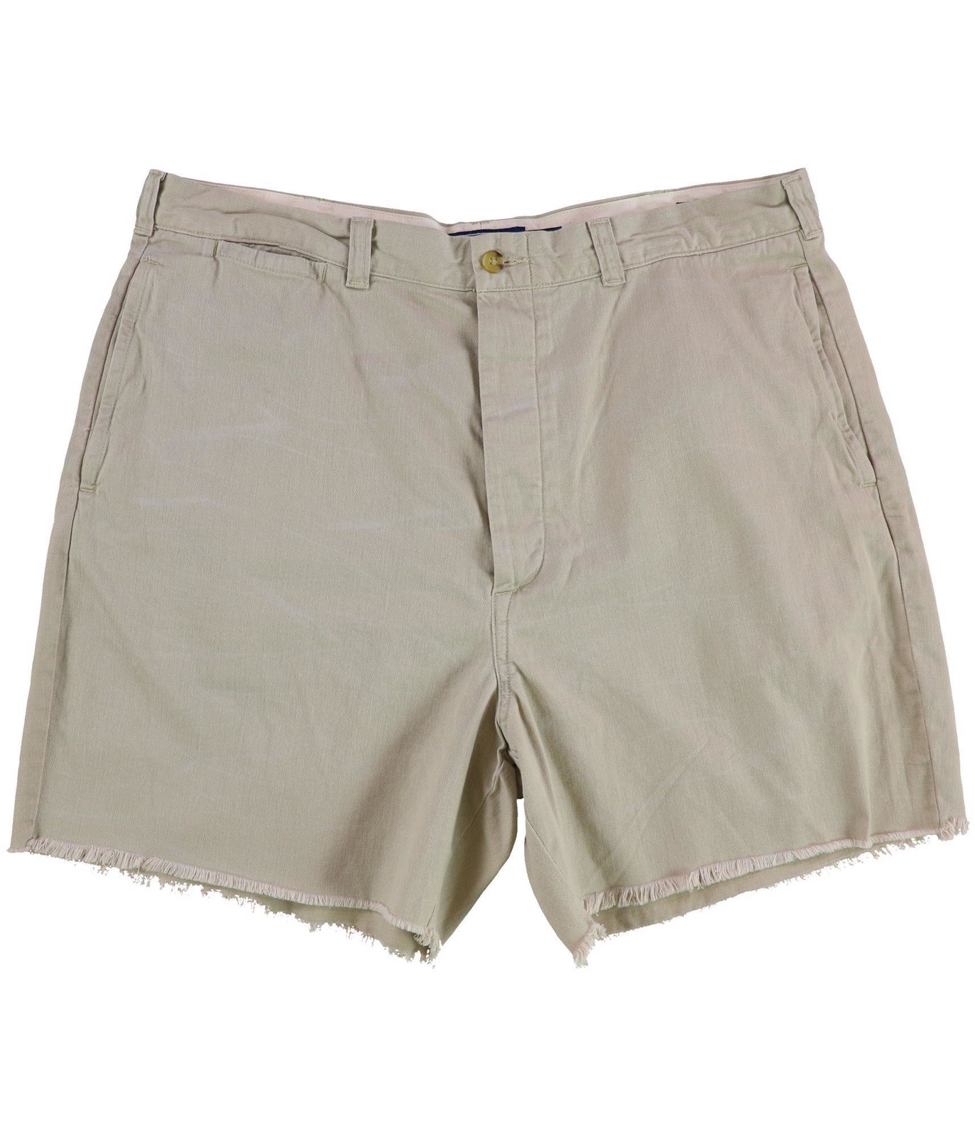 Повседневные мужские шорты-чино Ralph Lauren с потертым низом бежевый 38 18790₽