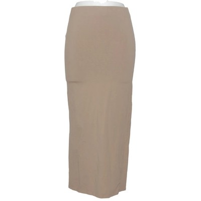 H&M, Maxirock, Größe: S, Beige, Baumwolle/Elasthan, Einfarbig, Damen #doK
