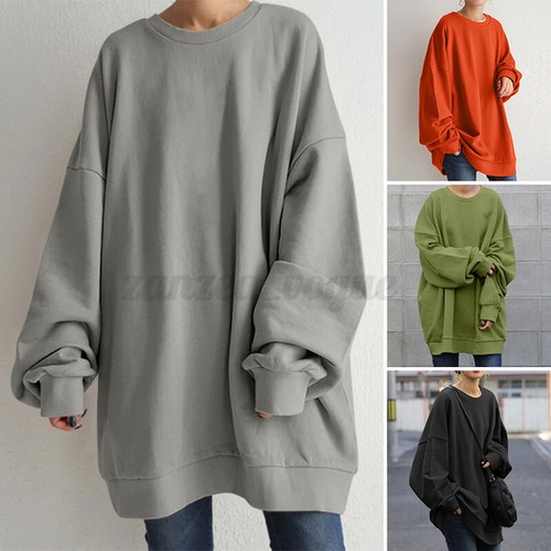 ZANZEA Women Oversized O-Neck Casual 