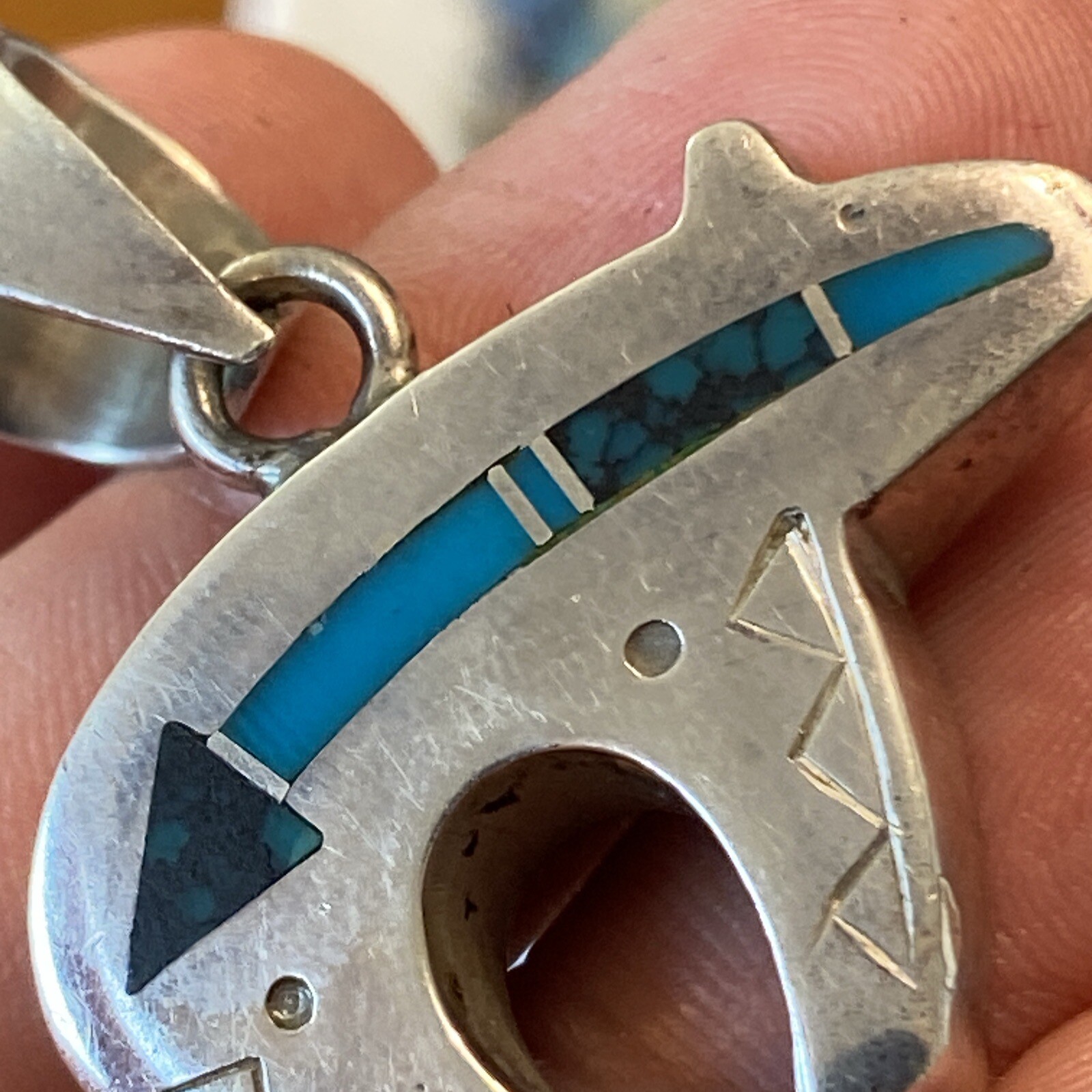 Ray Tracey Knifewing Segura Turquoise Sterling Silver… Gem