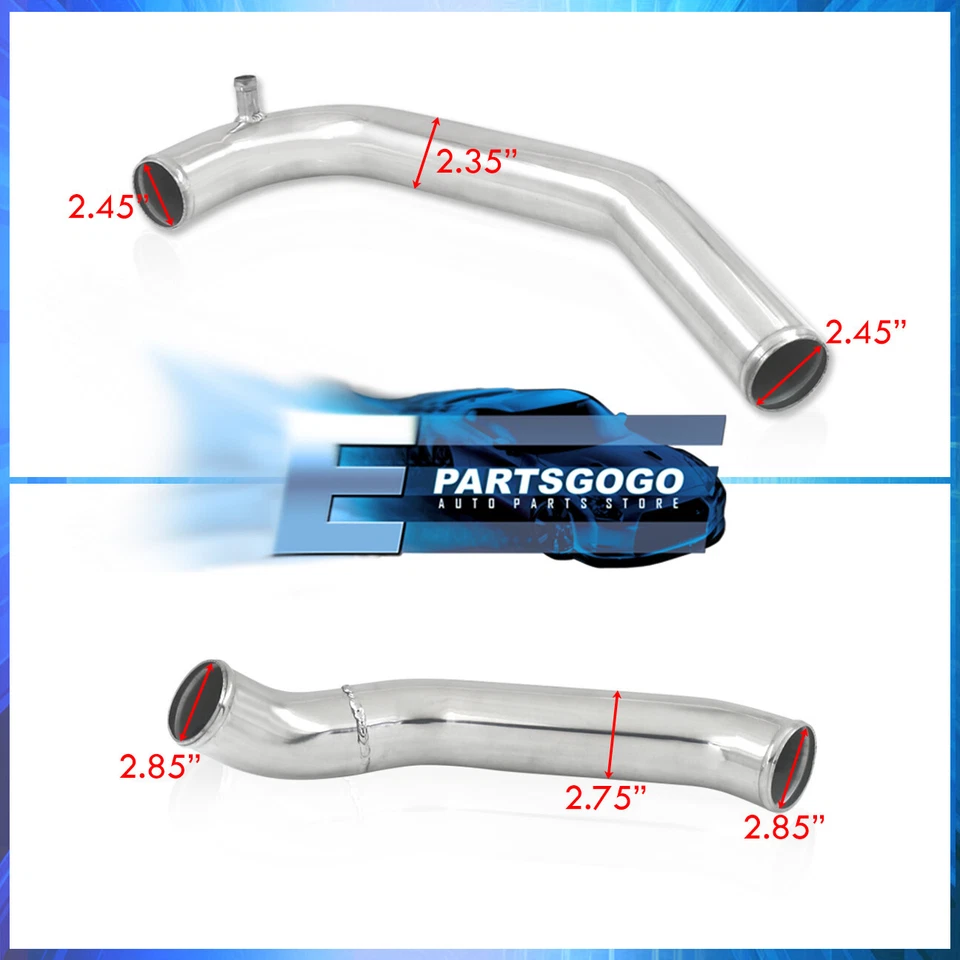 For 86-91 Mazda RX7 FC 13B Single Turbo Intercooler Piping Kit w/ Coupler Clamps - Изображение 2 из 4