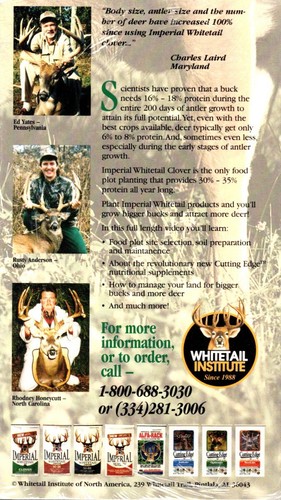 Producing Trophy Whitetails Volume 6 (VHS, 2003) NEW! Factory Sealed! - Picture 2 of 2