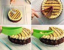 Quality Plastic Cake Slicer Cutting Tool Bread Pie Cutter Kitchen Baking Gadget