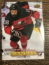 CODY GLASS 2019-20 UD Series 2 Hockey Program Of Excellence UD Canvas C268