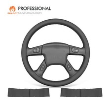 Mewant Genuine Leather Steering Wheel Cover For Chevrolet Silverado 2003-2007