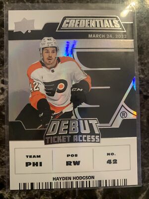 Hayden Hodgson 2022-23 Credentials Debut Ticket Access   326/999