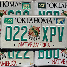 OKLAHOMA LICENSE PLATES - DREAM CATCHER Graphic License Plate - Native America