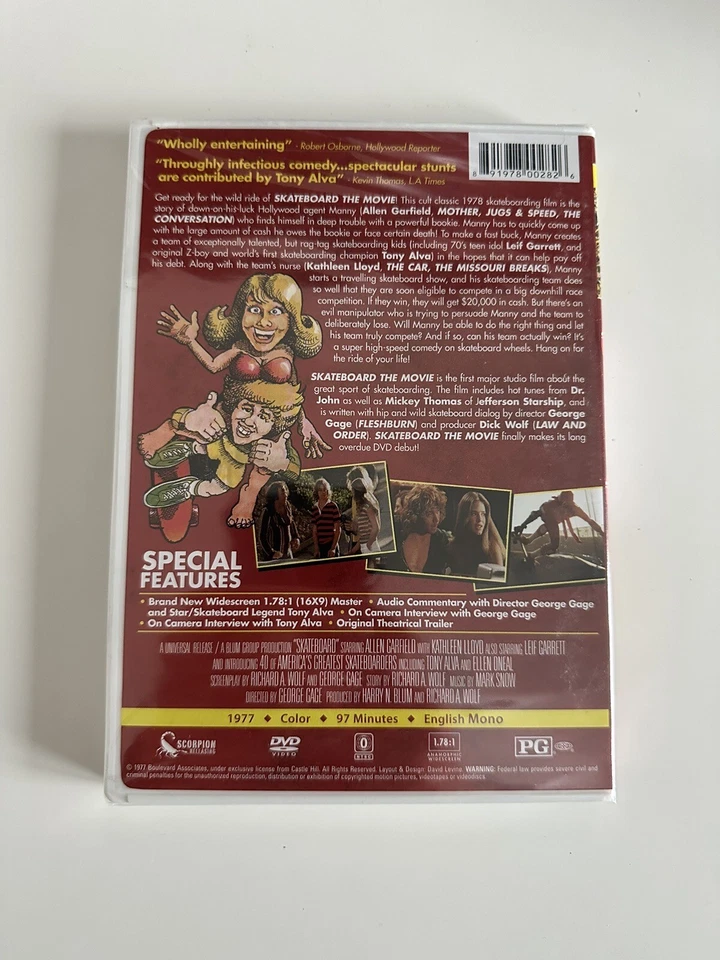 Skateboard The Movie (1977, DVD) Scorpion Releasing NEW SEALED - Image 2 of 2