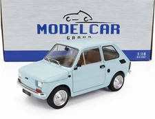 1972 Fiat 126 Light Blue 1/18 MCG Model Car Group MCG18415MCW