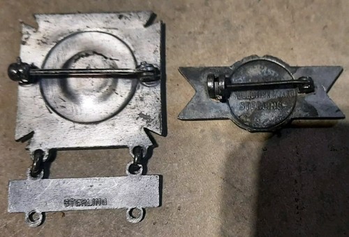 Vintage Sterling US Army Driver Badge w/Bar & Efficiency Production Award Lot - Picture 5 of 8