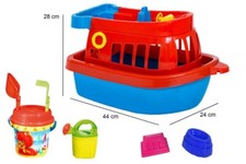 X Bateau Avec Seau Jouet Plage Mer Enfants Sar