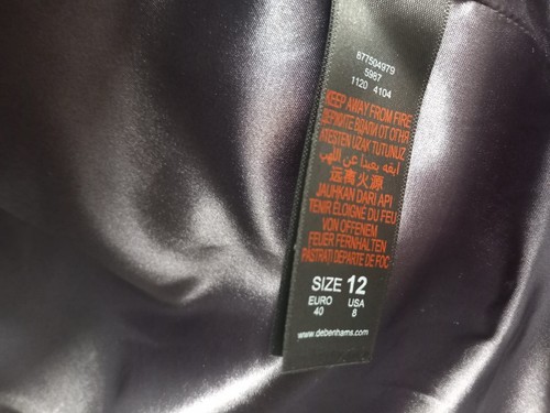 Chaqueta Abrigo RJR John Rocha Mujer Cuadros Tartán Talla 12 Botón Grande - Imagen 14 de 23