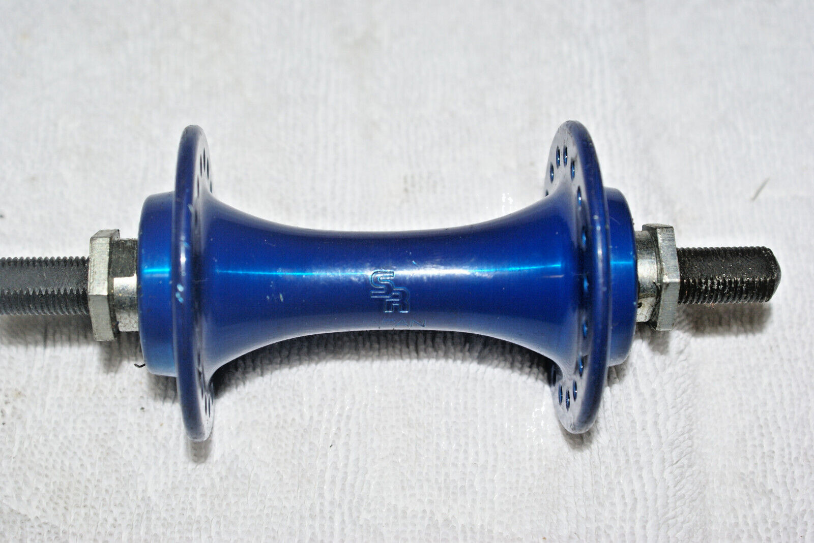 Old School BMX Bicycle Front Hub Blue Vintage NOS