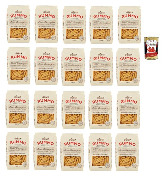 Rummo Maccheroncelli N. 7 Pasta Bronzezeichnung 20X500G+Polpa 400G-image