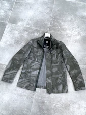 Men's G-STAR Raw Camo Overshirt Military Coat Mulipocket Jacket Size S EU 46