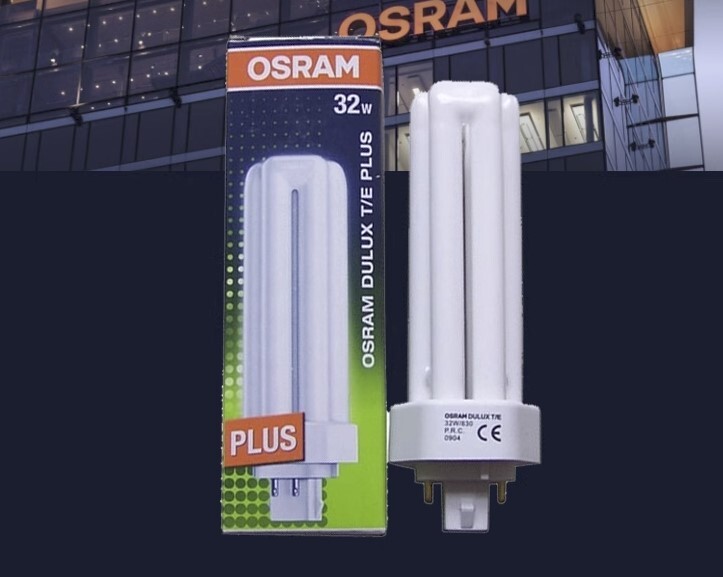 2x OSRAM DULUX T/E 32W/830 Warm 32W/840 Cool White 4pins CFL PLUS