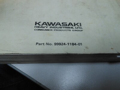 Kawasaki Factory Motorcycle Service Manual 1995 Ninja ZX-6R ZX600