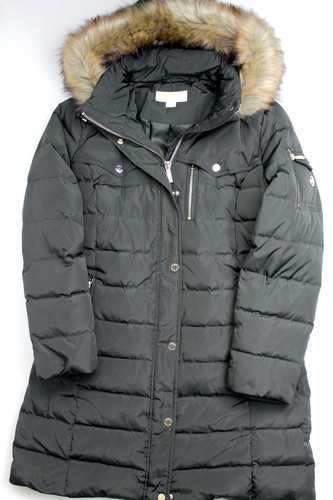 Faux-Fur-Trim Down Puffer Coat 