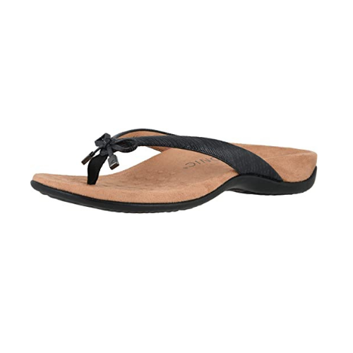 vionic bella ii flip flops black