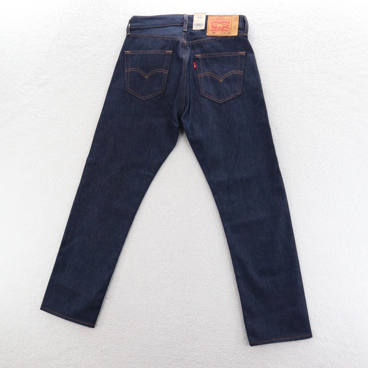 Levis 501 Jeans Mens 31x30 Blue Shrink To Fit Original Rigid