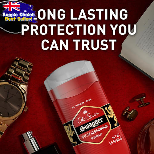 Men’s Deodorant 3x Swagger 107g Aluminium-Free Red Cedarwood Scent 24/7 Fresh - Picture 5 of 11