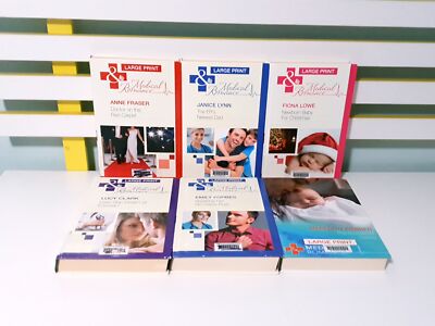Lot of 6x Mills & Boon Large Print Medical Romance HC Books!